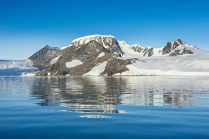 Hope Bay Prints: Mountains reflecting in glassy water of Hope Bay, Antarctica, Polar Regions