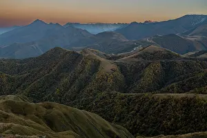 Terrain Prints: Mountains rise across the landscape in Chechnya