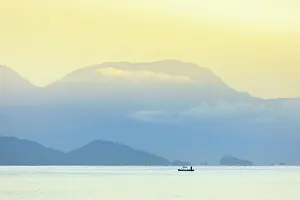 Costa Verde Prints: Mountains and sea on the Green Coast, Rio de Janeiro state, Brazil, South America