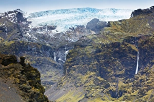 Hofn Prints: Mountains below the Vatnajokull glacier near Hofn, Iceland, Polar Regions