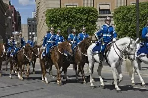 Images Dated 30th May 2010: Mounted Military Band, Stockholm, Sweden, Scandinavia, Europe