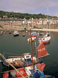 Mouse Hole Prints: Mousehole harbour, Cornwall, England, United Kingdom, Europe