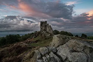 Staffordshire Prints: The Mow Cop Folly on the Cheshire Staffordshire border