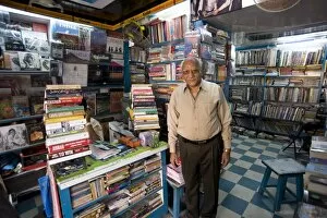 Images Dated 14th October 2009: Mr. G. M. Singhvi, Owner of Books Corner, an excellent small bookshop in Jaipur