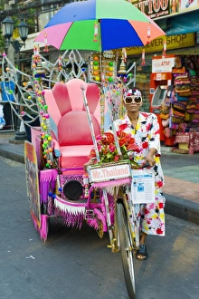 Costumes Prints: Mr. Thailand, Khaosan Road, Bangkok, Thailand, Southeast Asia, Asia