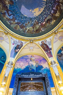 Art Nouveau Prints: The Mucha Room at Municipal House (Obecni dum), designed entirely by Alphonse Mucha