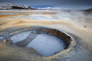 Images Dated 16th October 2008: Mudpots at Namaskard geothermal area (Namafjall-Hverarond), near Lake Myvatn