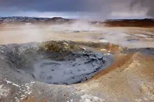 Namafjall Prints: Mudpots at Namaskard geothermal area (Namafjall-Hverarond), near Lake Myvatn