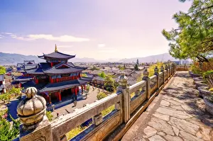 Balustrade Prints: Mufu with surrounding Old Town