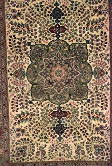 Mughal floral pattern woven in rug