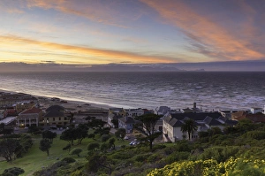 Cape Peninsula Prints: Muizenberg Beach at dawn, Cape Town, Western Cape, South Africa, Africa