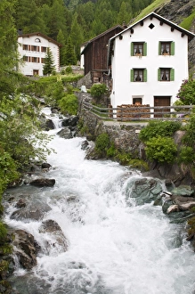 Cascading Prints: Mulegns, Switzerland, Europe