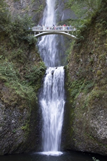 Viewing Point Prints: Multnomah Falls, east of Troutdale, Oregon, United States of America, North America