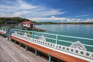 Pier Prints: Mumbles Pier, Mumbles, Gower, Swansea, Wales, United Kingdom, Europe