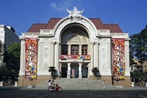 Saigon Prints: Municipal Theatre, French colonial architecture
