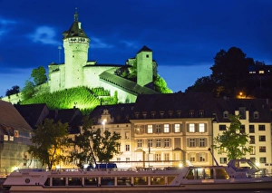 Typical Culture Prints: Munot Castle, 16th century fortress, Schaffhausen, Switzerland, Europe