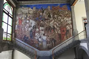 Neo Gothic Prints: Mural, El Castillo de Chapultepec (Chapultepec Castle)