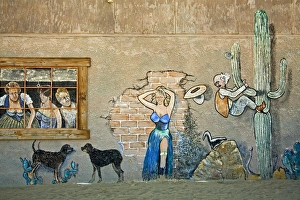 Humor Prints: Mural on Joshua Tree Saloon