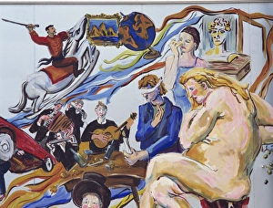 Nude Prints: Mural of a nude woman