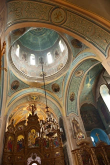 Kiev Prints: Mural, Pechersk Lavra Monastery, Kiev, Ukraine, Europe