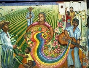 Nostalgia Prints: Murals on Balmy Street, San Francisco, California, United States of America