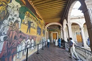 Images Dated 31st October 2010: Murals at Palacio de Gobeierno, Morelia, Michoacan state, Mexico, North America