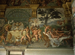 Murals of Psyches passion for Cupid in the banqueting hall, Palazzo Te