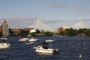 Spanning Prints: The Museum of Science and Science Park spanning the Charles River Dam