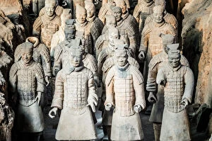 Archaeological Gallery: Museum of the Terracotta Warriors, Mausoleum of the first Qin Emperor, Xian, Shaanxi Province