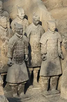 Museum of the Terracotta Warriors, Mausoleum of the first Qin Emperor, Xian, Shaanxi Province