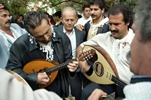 Greek Culture Gallery: Musicians attending a village wedding