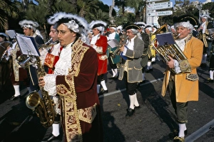Melody Prints: Musicians in the parade, Battle of the Flowers, Carnival, Promenade des Anglais