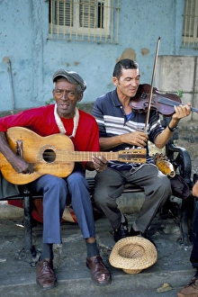 Melody Prints: Musicians playing salsa, Santiago de Cuba, Cuba, West Indies, Central America
