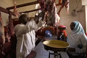 Images Dated 1st January 2008: Muslim butcher in Harar, Ethiopia, Africa