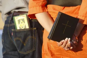 Images Dated 7th June 2008: Muslim and Christian, St. Julian, Malta, Europe