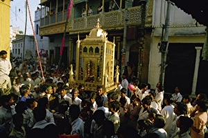 Shrines Prints: Muslim festival of Mukkram, India, Asia