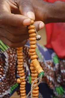 Rosaries Prints: Muslim prayer beads, Lome, Togo, West Africa, Africa