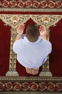 Images Dated 20th June 2007: Muslim prayer, Vlora, Albania, Europe