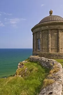 Images Dated 24th May 2008: The Mussenden temple perched on a cliff edge, part of the Downhill Estate