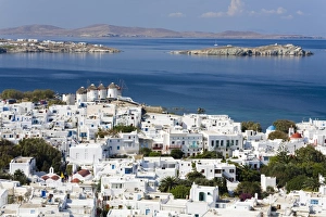 Mikonos Prints: Mykonos Town, Island of Mykonos, Cyclades, Greek Islands, Greece, Europe
