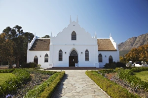 Side Walk Prints: N. G. Church, Franschhoek, Western Cape, South Africa, Africa