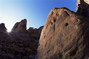 Wadi Rum Prints: Nabatean inscription