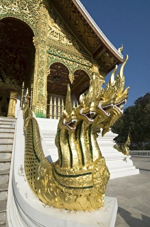 Guard Prints: Naga heads, Wat Sen, Luang Prabang, Laos, Indochina, Southeast Asia, Asia