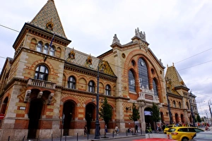 Hungararian Culture Prints: Nagyvasarcsarnok Central Market, Budapest, Hungary, Europe