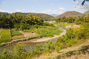 Luang Prabang Prints: The Nak Khan River, Luang Prabang, Laos, Indochina, Southeast Asia, Asia