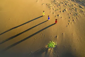 Eco Tourism Prints: Nam Cuong sand hill in Ninh Thuan, Vietnam, Indochina, Southeast Asia, Asia
