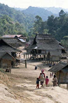 Hill Village Prints: Nam Ded Mai Akha village