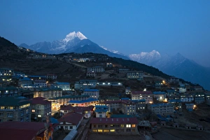 Namche in the Khumbu region, Himalayas, Nepal, Asia