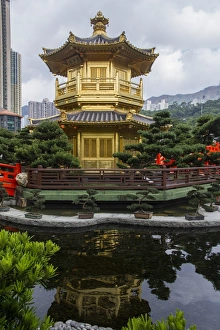 Pagodas Prints: Nan Lian garden, Hong Kong, China, Asia