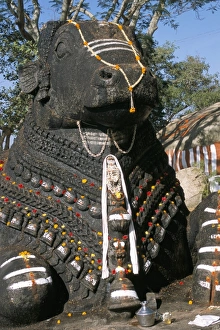 Bull Prints: Nandi bull statue